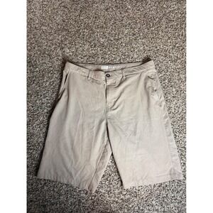 BKE Hybrid Standard Fit Mens Khaki Stretch Shorts Size 38 TS002672M